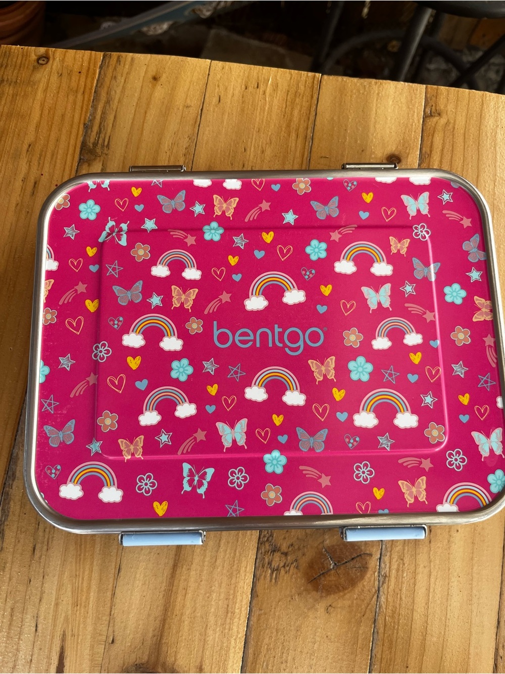 Bentgo Kids Stainless Steel Lunchbox - Rainbows & Butterflies LIKE NEW! - Picture 12 of 12